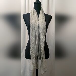 Nordstrom Sheer Mint Green Silk Paisley Scarf